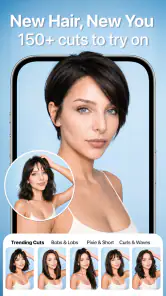 Bangs! AI Haircut & Color screenshot