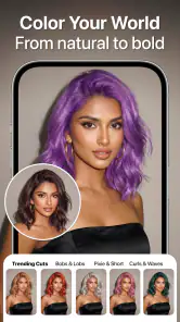 Bangs! AI Haircut & Color screenshot