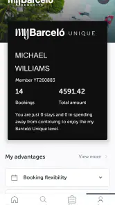 Barceló Hotel Group screenshot