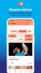 Bebbo parenting app screenshot