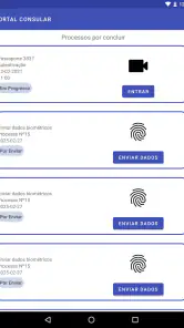 Biometrics Portal Consular screenshot