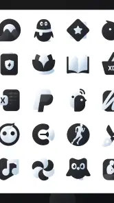 Black Icon Pack : LuX screenshot