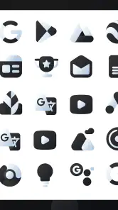 Black Icon Pack : LuX screenshot