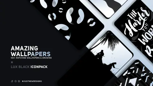 Black Icon Pack : LuX screenshot