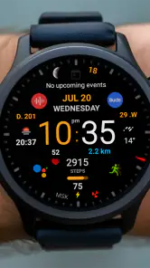 Black practical MOD Watch face screenshot