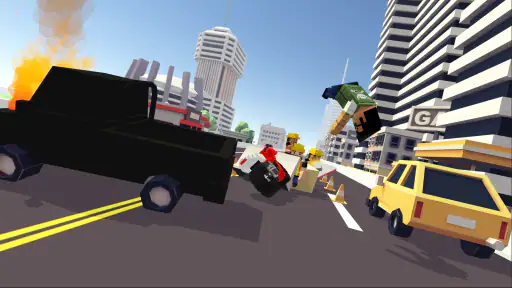 Blocky Moto Racing - motos screenshot
