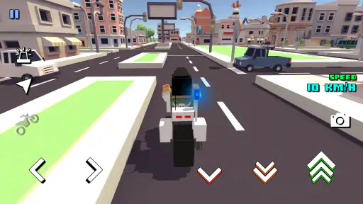 Blocky Moto Racing - motos screenshot