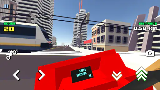 Blocky Moto Racing - motos screenshot