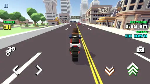 Blocky Moto Racing - motos screenshot