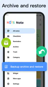 Bloco de notas, Notas, Caderno screenshot