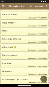 Bloco de notas - notas simples screenshot