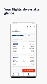 Brussels Airlines screenshot