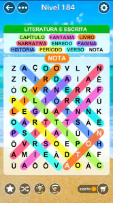 Caça-Palavras - jogo de puzzle screenshot