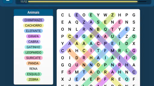 Caça-Palavras: Relaxante screenshot