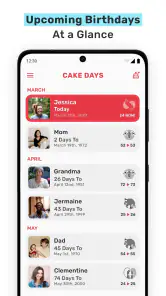 Cake Days: Birthday Reminder screenshot
