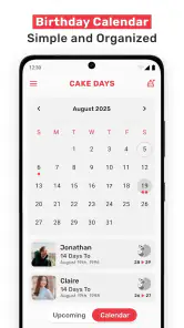 Cake Days: Birthday Reminder screenshot