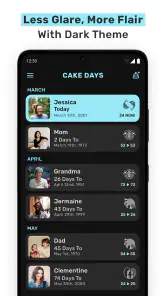 Cake Days: Birthday Reminder screenshot