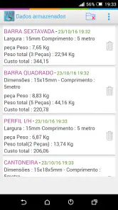 Calculadora de Pesos Metal Pro screenshot