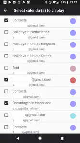 Calendar for wear screenshot