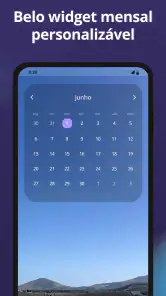 Calendário Agenda planner screenshot