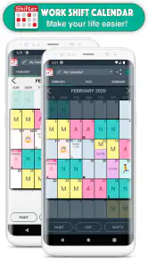 Calendário de turnos screenshot