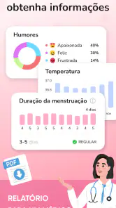 Calendário do período screenshot