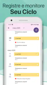 Calendário Menstrual Lilly screenshot