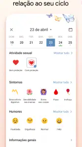 Calendário Menstrual Periodo screenshot