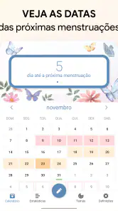 Calendário Menstrual Periodo screenshot