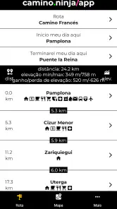 Camino Ninja App screenshot