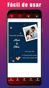 Cartão de Convite de Casamento screenshot