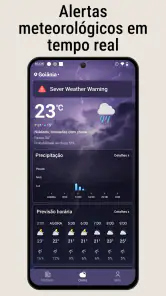 Clima e notícias locais, Radar screenshot