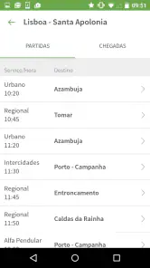 Comboios de Portugal screenshot