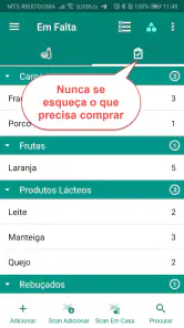 Compras e controle de validade screenshot