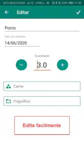 Compras e controle de validade screenshot