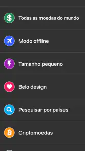 Conversor de Moeda - medidas screenshot