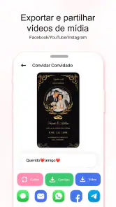 Convites Virtuais Criar screenshot