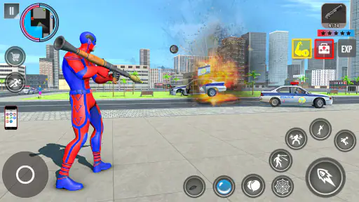 Corda de Aranha Herói do Crime screenshot
