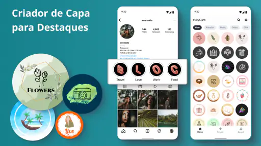 Criador Capas para Destaques screenshot