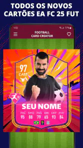 Criador de Cartão de Futebol screenshot
