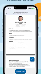 Criador de Currículo Vitae PDF screenshot