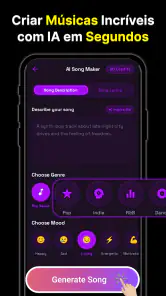 Criador vídeos com IA e música screenshot