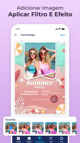 Design do Cartão de Convite screenshot