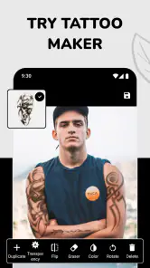 Design e Simulador de Tatuagem screenshot
