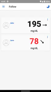 Dexcom Follow mg/dL DXCM1 screenshot