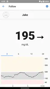 Dexcom Follow mg/dL DXCM1 screenshot