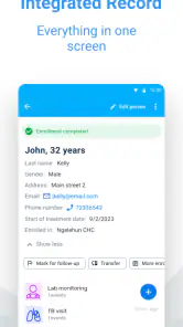 DHIS2 Capture screenshot