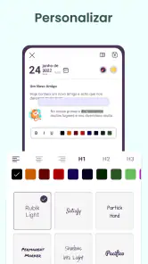 Diário, caderno com senha screenshot