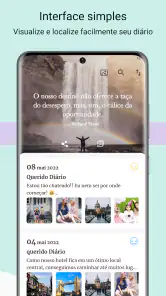 Diário com cadeado screenshot
