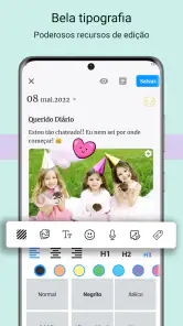 Diário com cadeado screenshot